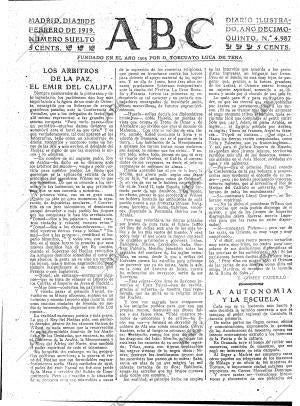 ABC MADRID 20-02-1919 página 3
