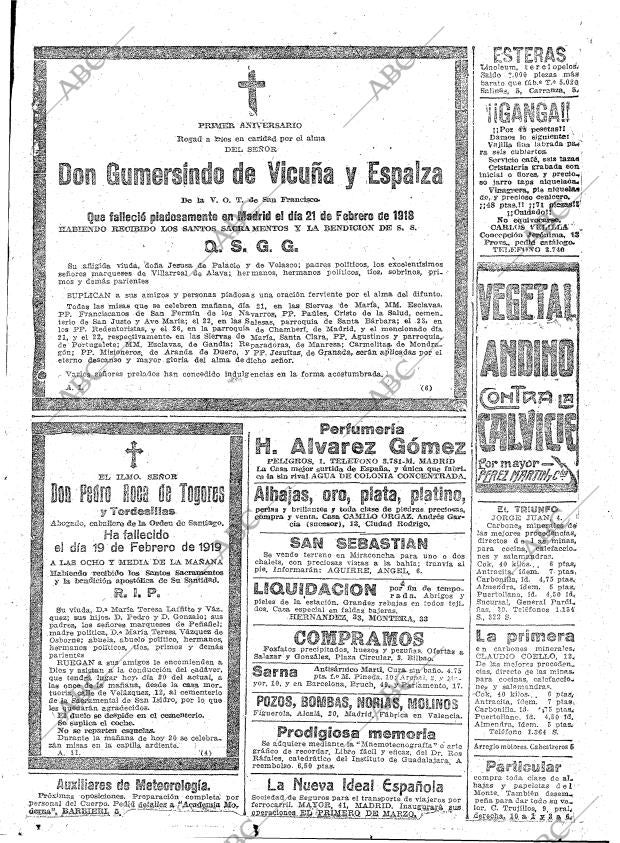 ABC MADRID 20-02-1919 página 33