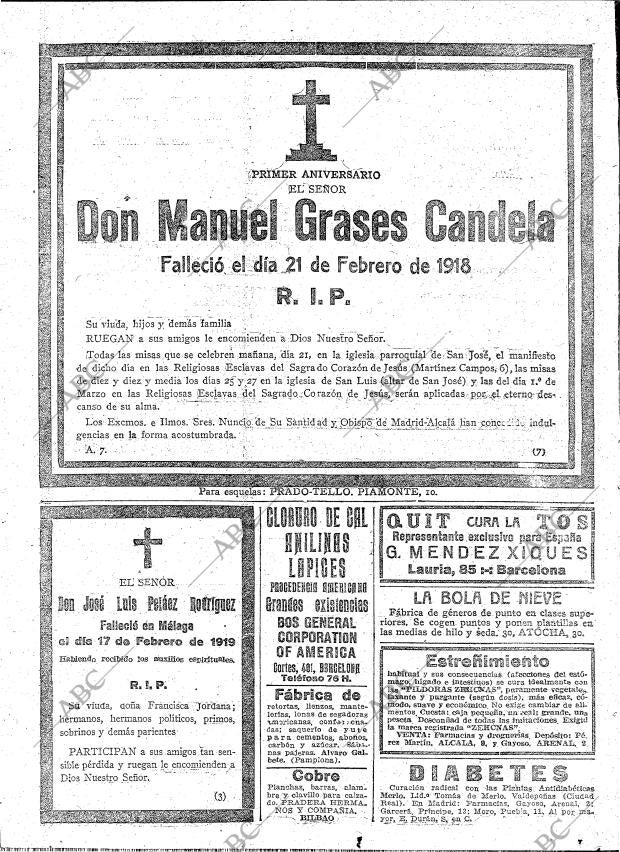 ABC MADRID 20-02-1919 página 34