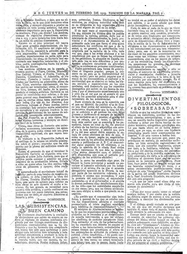 ABC MADRID 20-02-1919 página 7