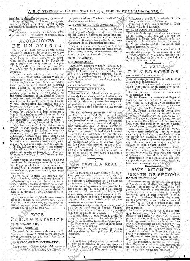 ABC MADRID 21-02-1919 página 13