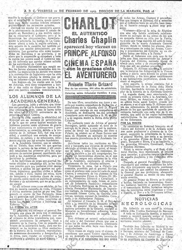 ABC MADRID 21-02-1919 página 18