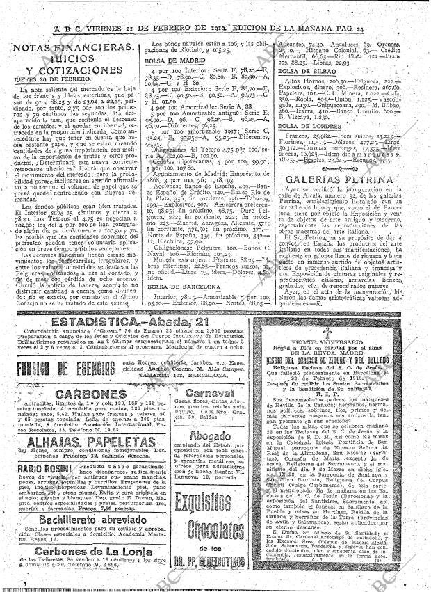 ABC MADRID 21-02-1919 página 24