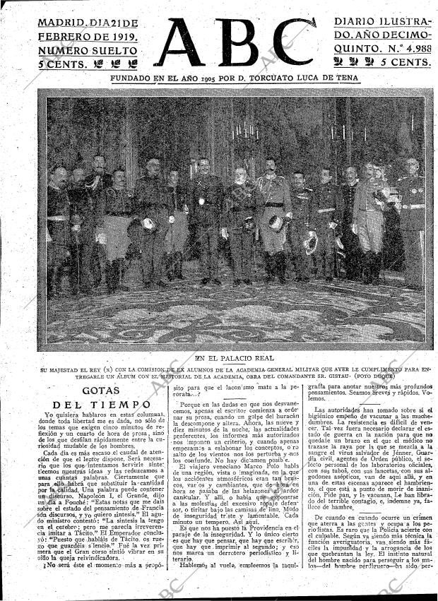 ABC MADRID 21-02-1919 página 3