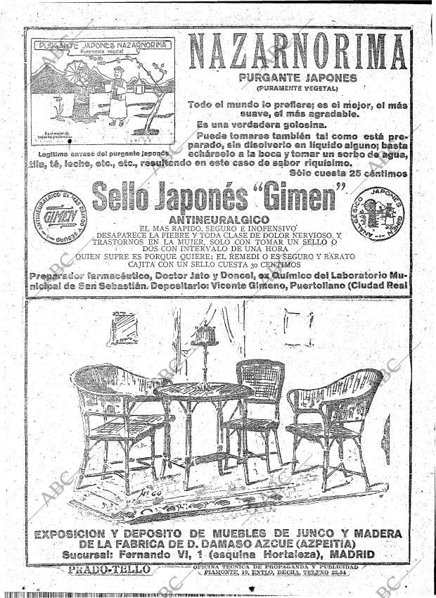 ABC MADRID 21-02-1919 página 8