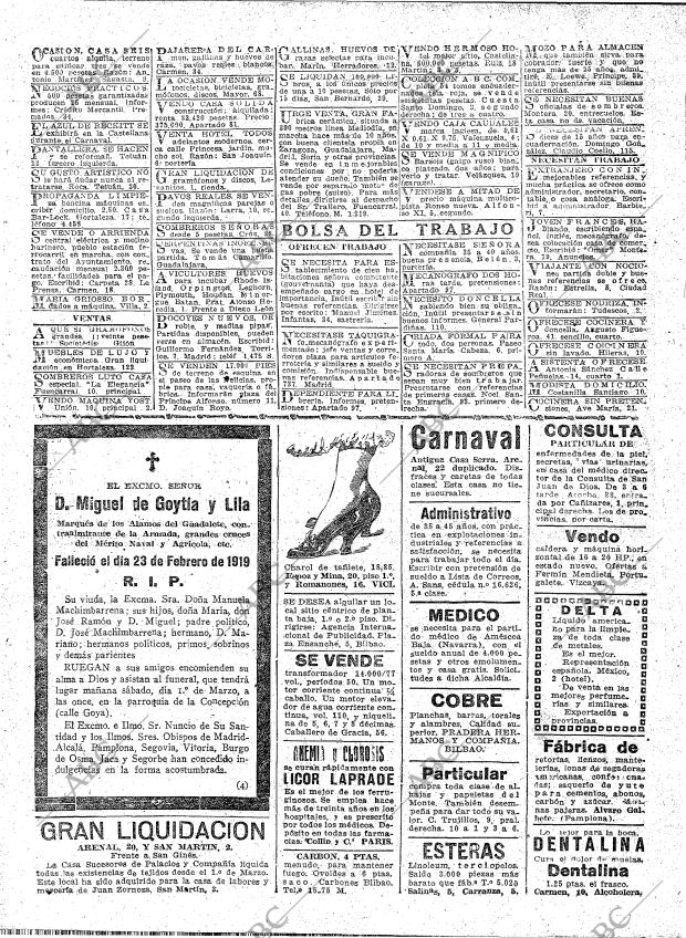ABC MADRID 28-02-1919 página 28