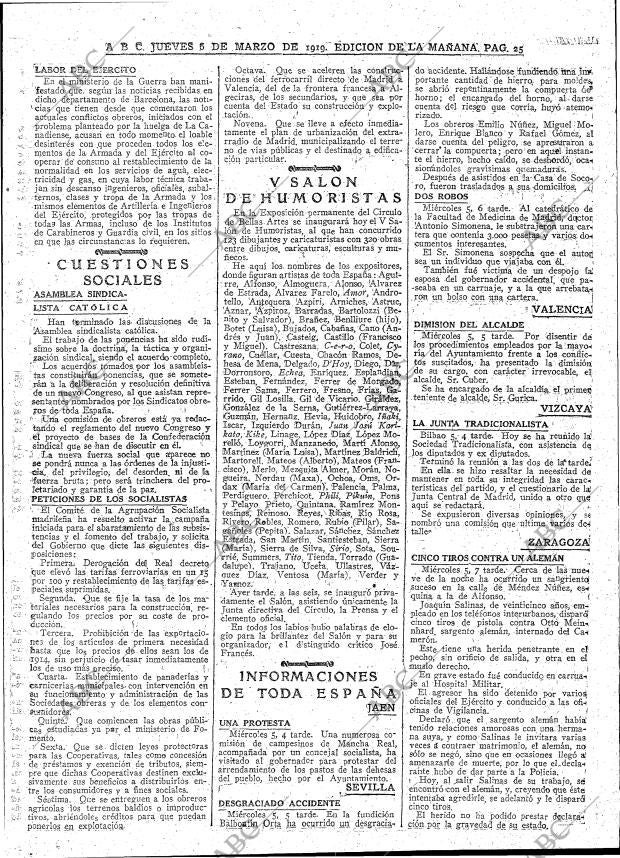 ABC MADRID 06-03-1919 página 25