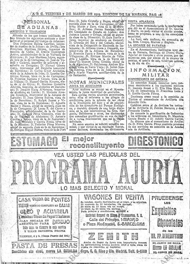 ABC MADRID 07-03-1919 página 18