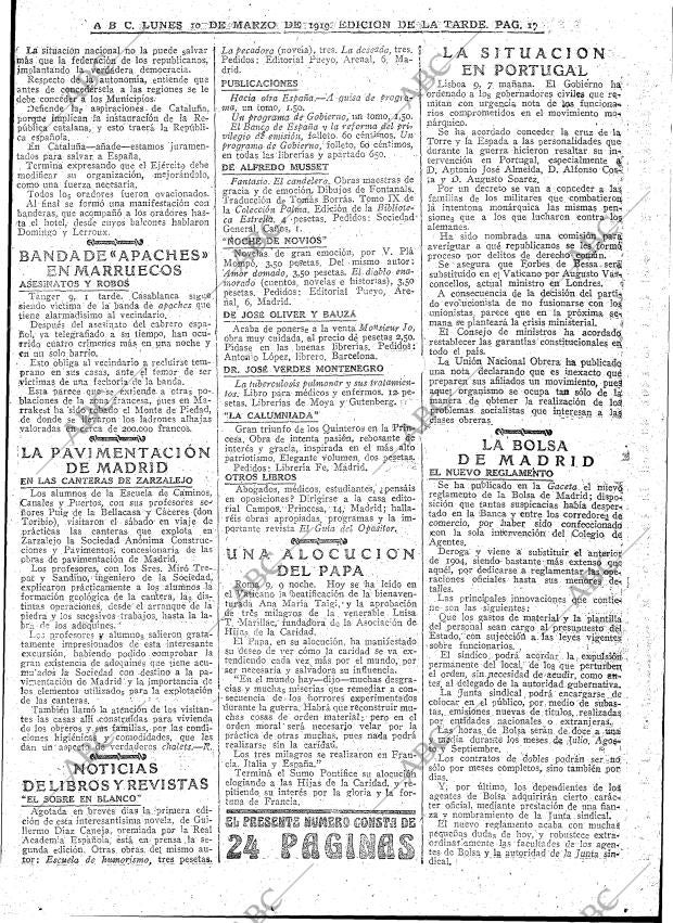 ABC MADRID 10-03-1919 página 17