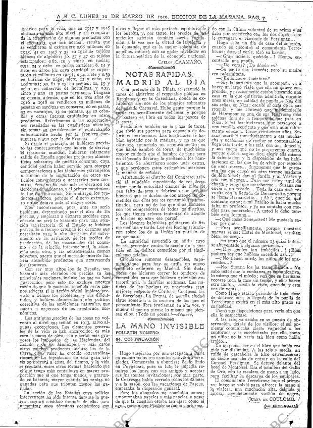 ABC MADRID 10-03-1919 página 7