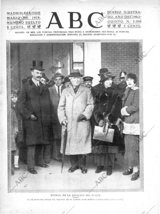 ABC MADRID 13-03-1919 página 1