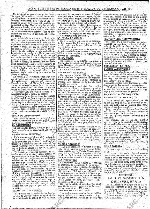 ABC MADRID 13-03-1919 página 12