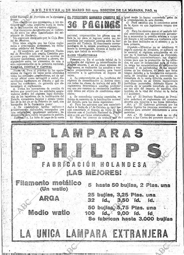 ABC MADRID 13-03-1919 página 14