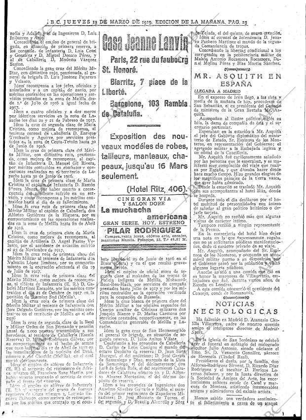 ABC MADRID 13-03-1919 página 23