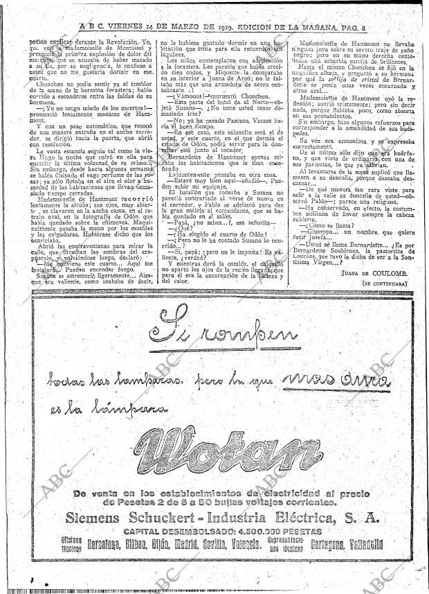 ABC MADRID 14-03-1919 página 8