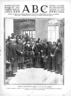 ABC MADRID 15-03-1919 página 1