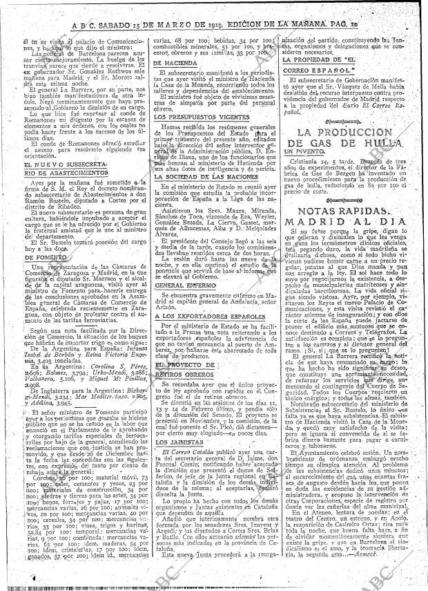 ABC MADRID 15-03-1919 página 12