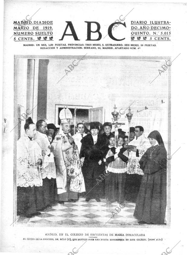 ABC MADRID 20-03-1919 página 1
