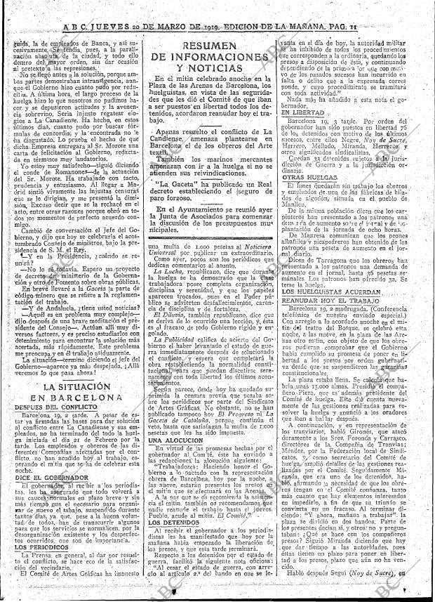 ABC MADRID 20-03-1919 página 11