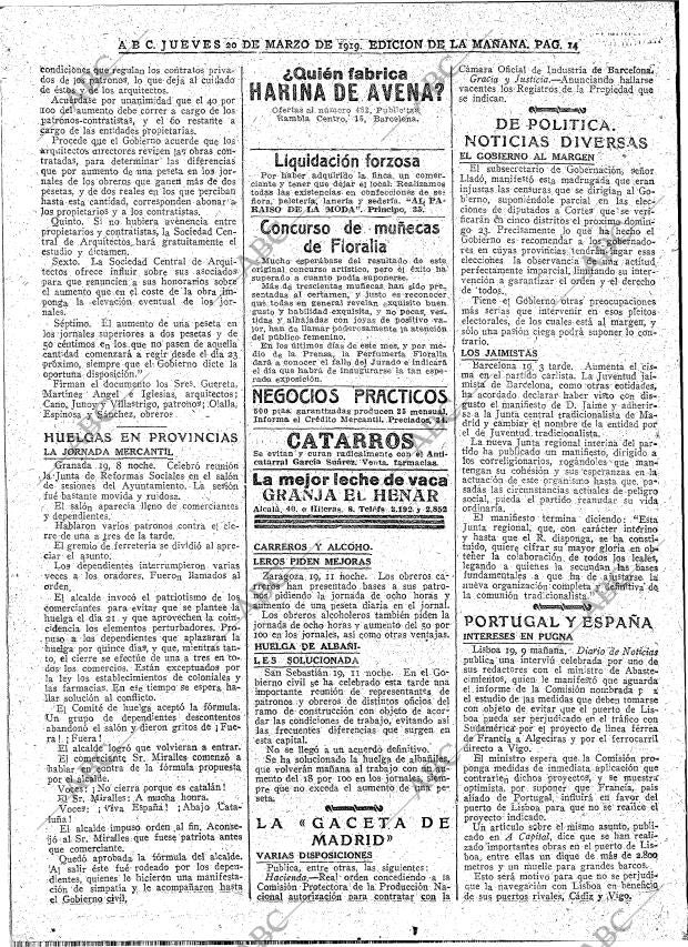 ABC MADRID 20-03-1919 página 14