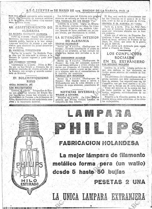 ABC MADRID 20-03-1919 página 16