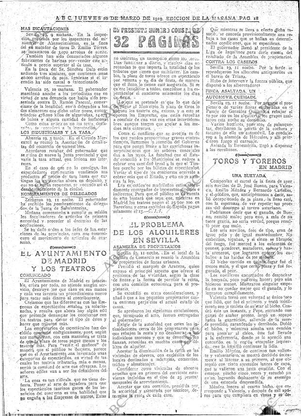 ABC MADRID 20-03-1919 página 18
