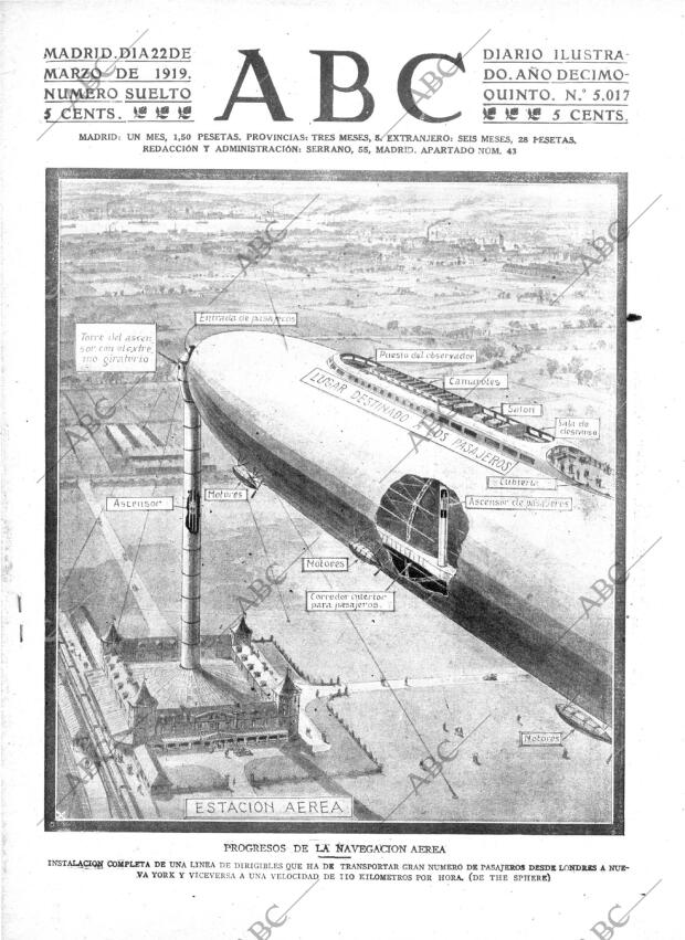 ABC MADRID 22-03-1919 página 1