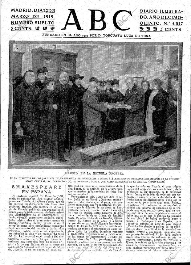 ABC MADRID 22-03-1919 página 3