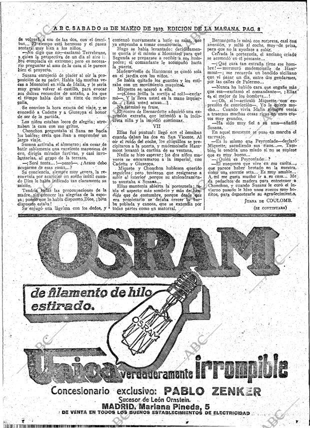 ABC MADRID 22-03-1919 página 8