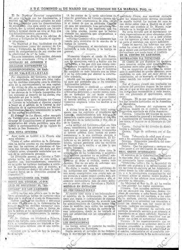 ABC MADRID 23-03-1919 página 13