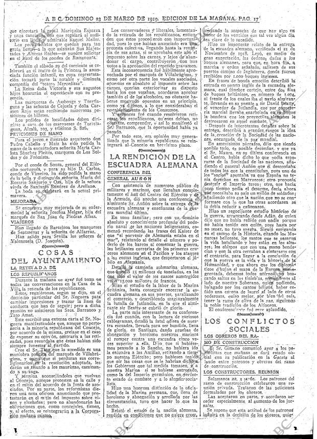 ABC MADRID 23-03-1919 página 17