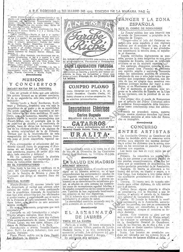 ABC MADRID 23-03-1919 página 23