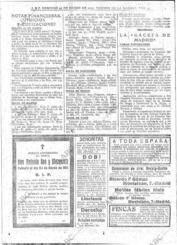 ABC MADRID 23-03-1919 página 24