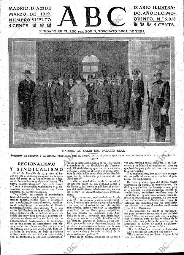 ABC MADRID 23-03-1919 página 3