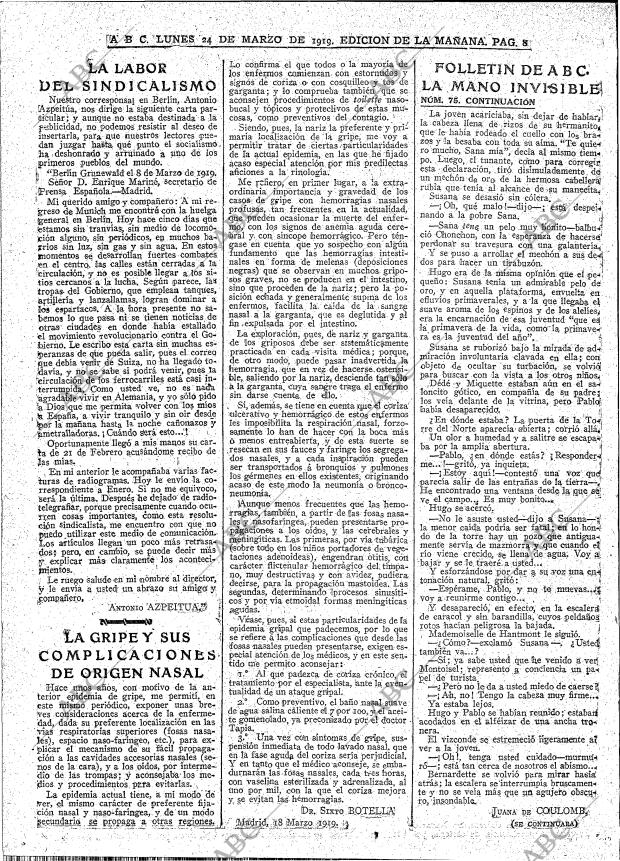 ABC MADRID 24-03-1919 página 8
