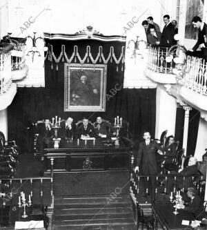 Sesión Celebrada anoche por el instituto español criminológico en honor y...