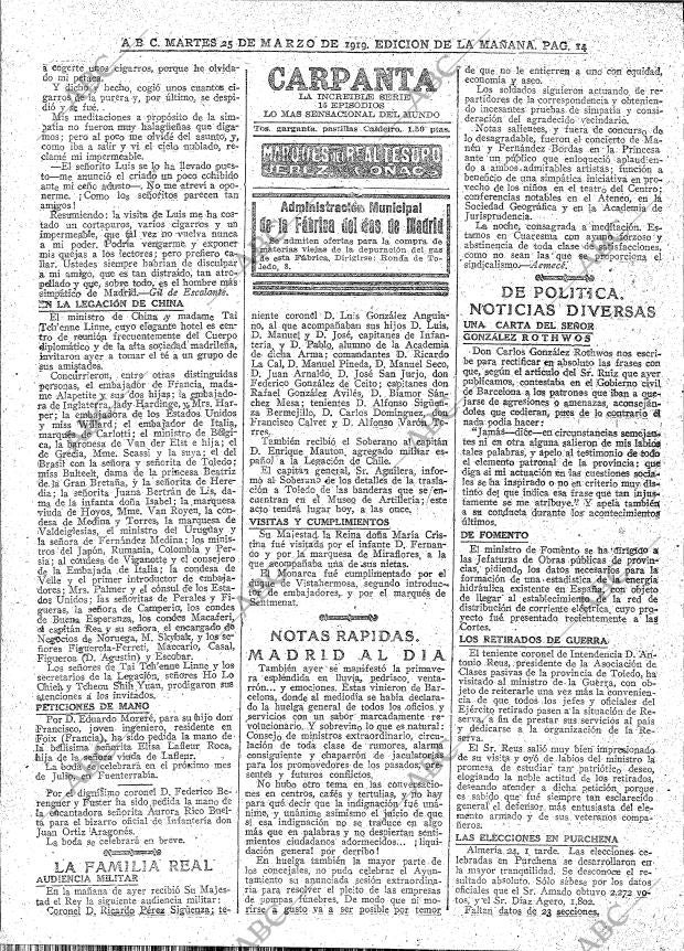ABC MADRID 25-03-1919 página 14