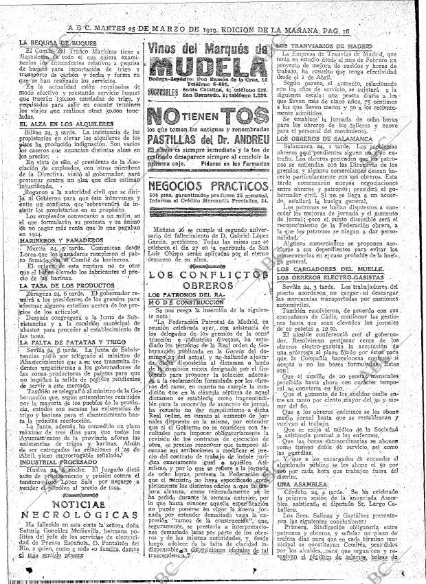 ABC MADRID 25-03-1919 página 18