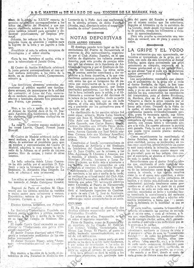 ABC MADRID 25-03-1919 página 23