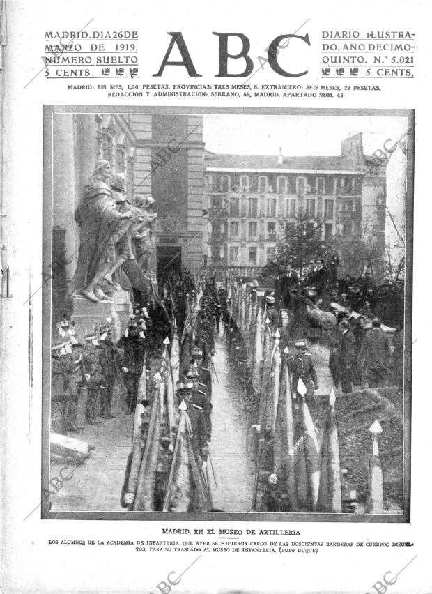 ABC MADRID 26-03-1919 página 1