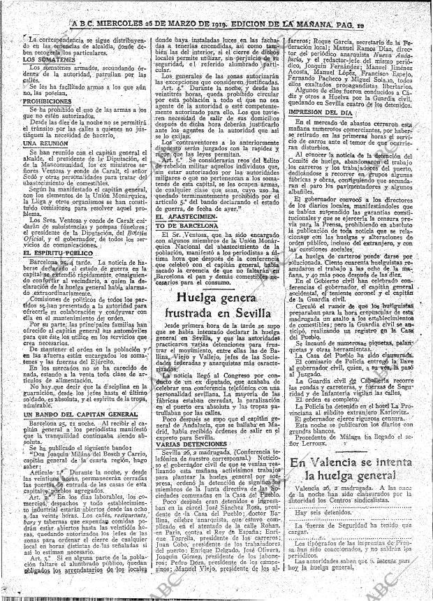 ABC MADRID 26-03-1919 página 10