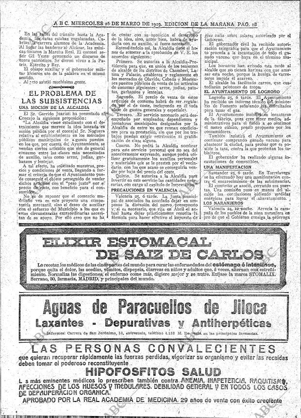 ABC MADRID 26-03-1919 página 18