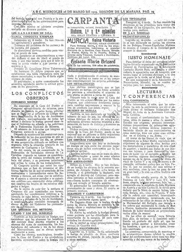ABC MADRID 26-03-1919 página 19