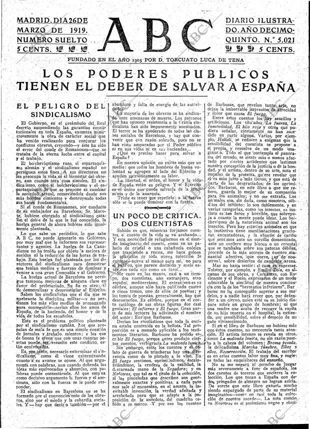 ABC MADRID 26-03-1919 página 3