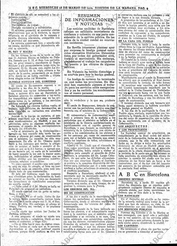 ABC MADRID 26-03-1919 página 9