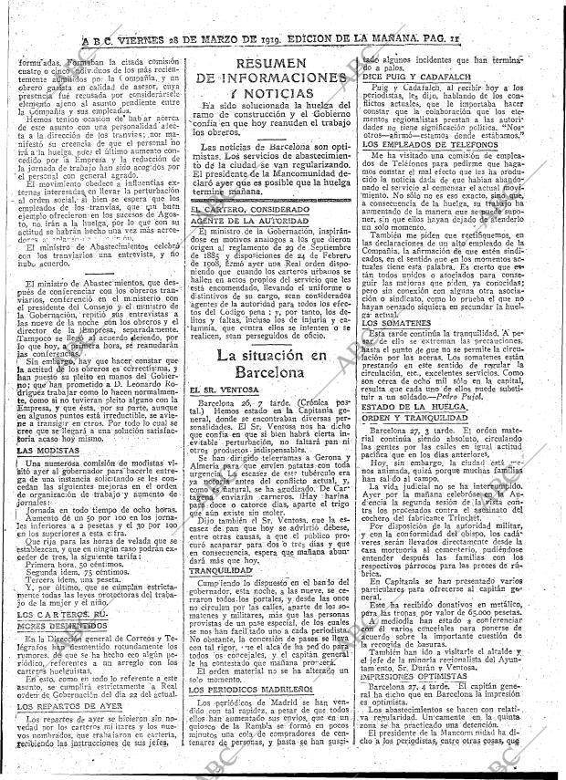 ABC MADRID 28-03-1919 página 11