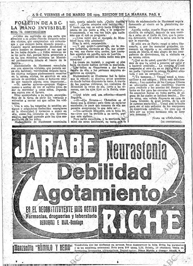 ABC MADRID 28-03-1919 página 8