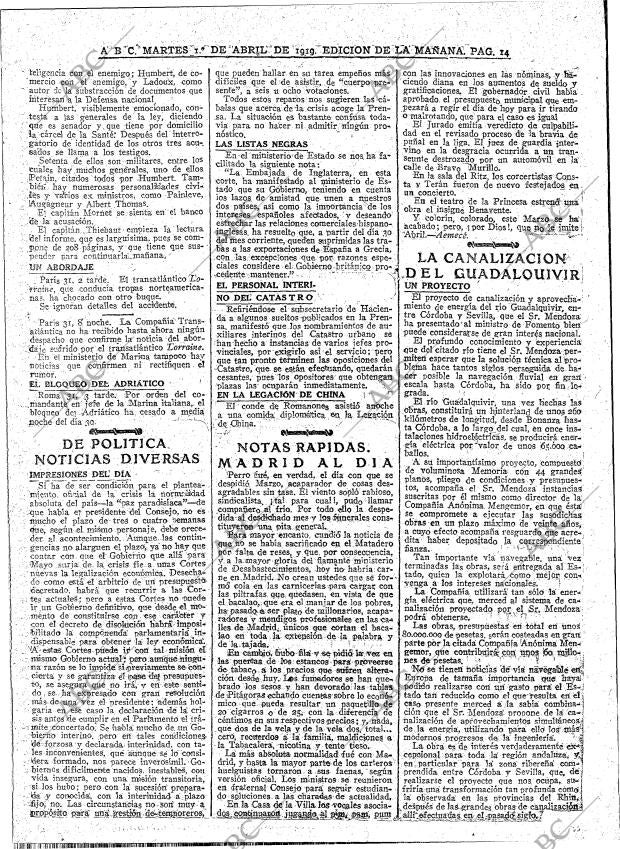 ABC MADRID 01-04-1919 página 14