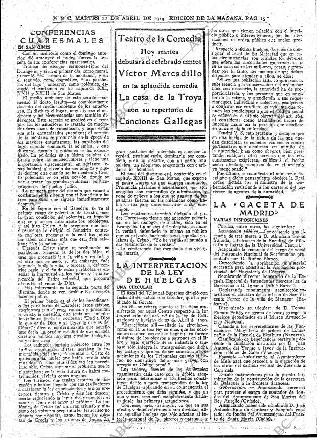 ABC MADRID 01-04-1919 página 15