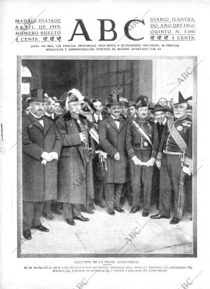 ABC MADRID 16-04-1919 página 1